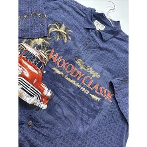 Vintage Big Dogs Woody Classic Hawaiian Shirt Hot Rod Men's 2XL